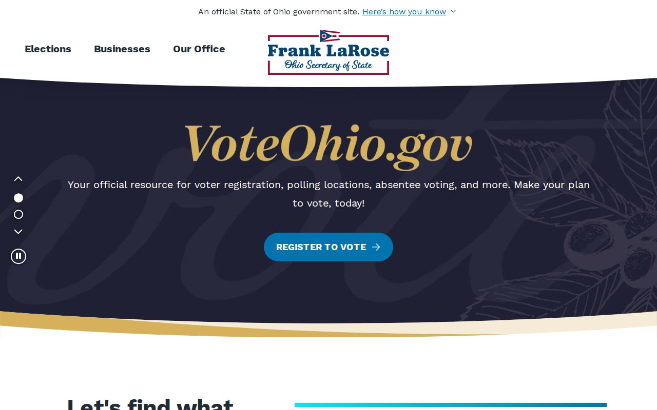 Zanesville neighbors Ohio elections public resources